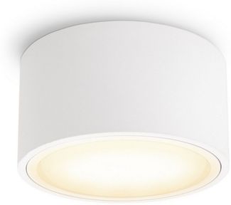 SSC-LUXon LED Aufbaustrahler Flacher LED Aufbaustrahler CELI-X in rund & matt weiss mit 5W, Warmweiß