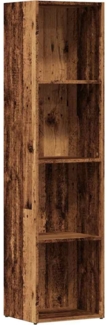 vidaXL Bücherregal Altholz-Optik 36×30×143 cm Holzwerkstoff 855776