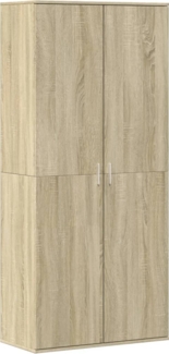 vidaXL Schuhschrank Sonoma-Eiche 80x39x178 cm Holzwerkstoff 3276674