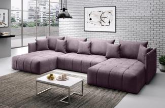 Furnix Wohnlandschaft U-Form-Sofa ANDORE U Wohnzimmersofa mit Schlaffunktion und Bettkasten, Maße 345x93x177 cm, Liegefläche: 136 x 331 cm