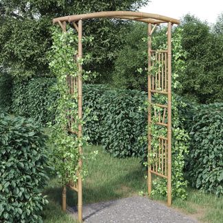Rosenbogen | Gartenbogen Bambus 118x40x187 cm