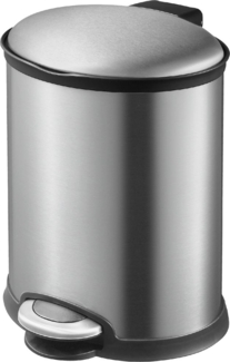 Primaster Treteimer Ellipse 5,5 l Edelstahl Badeimer Kosmetikeimer Abfalleimer