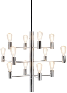 Herstal Manola Kronleuchter 12-flammig chrom E14