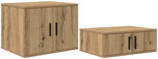 vidaXL Badschrank Eiche handwerklich 118 x 41 x 40 cm Holzwerkstoff 866666