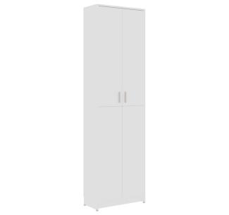 DOTMALL Garderobenschrank Garderobenschrank Weiß 55x25x189 cm Holzwerkstoff