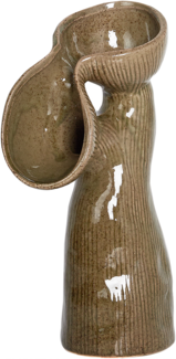 Blumenvase CALAMUS Steinzeug 28 cm Grün