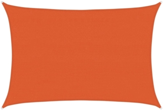 vidaXL Sonnensegel 160 g/m² Orange 3,5x5 m HDPE 311682