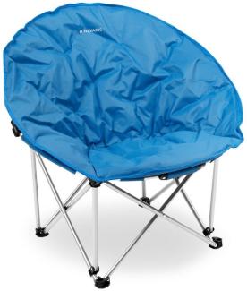 Navaris Campingstuhl Moon Chair Faltsessel rund XXL - Campingstuhl mit Tasche - div. Farben (1 St)