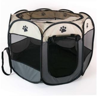 Intirilife Tierhaus Haustier Laufstall, 77 x 58 cm Spielzelt Für Hunde Katzen oder Hasen