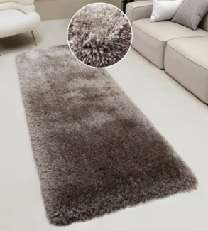 Guido Maria Kretschmer Home&Living Hochflor-Läufer Micro exclusiv Teppich, sehr hoher Flor, weich durch Mikrofaser, rechteckig, Höhe: 78 mm, weich, Microfaser, unifarben, Schlafzimmer, Wohnzimmer, Esszimmer