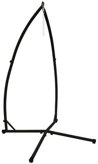 ECD Germany Hängesessel Hängeschaukel Gartensessel Hängesitz für Innen & Außen, Hängesesselgestell freistehend aus Metall bis 120kg