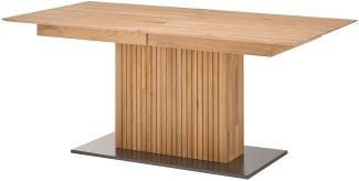 Säulentisch Linda 18 Eiche bianco anthrazit 180(220/260)x90cm Esstisch