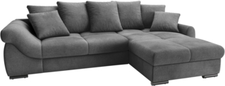 Mr. Couch Ecksofa Livorno L-Form, inkl. Hochschläfer-Bettauszug, XL-Bettkasten weiß beschichtet