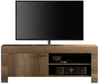 Calicosy Kleiner TV-Schrank 1 Tür L140 cm - Land - Helles Holz