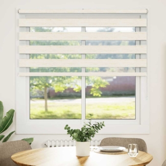 vidaXL Zebrarollo Marmorbeige 145x150cm Stoffbreite 140,9 cm Polyester 4014660