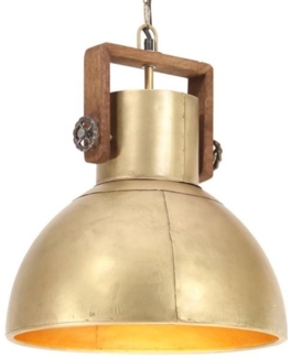 vidaXL Hängelampe Industriestil 25 W Messing Rund 40 cm E27 320532