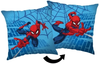 Spiderman Dekokissen Kopfkissen (1 Stück) Premium Dekokissen mit beidseitigem Digitaldruck