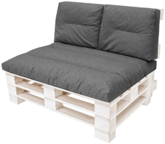 Bjird Palettenkissen 3er Set Palettenauflage 120x80 – Gartenkissen für Europaletten, Rücken & Sitzkissen, wetterfest, UV-beständig für Terrasse & Garten