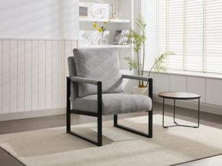 Vente-unique - Sessel - Strukturstoff - Grau - ISPORI