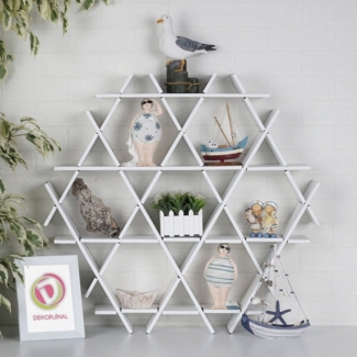 Skye Decor Wandregal 100% CORRUGATED CARDBOARD, 70 x 67 x 11 cm L1608
