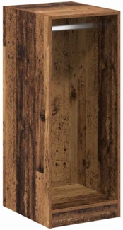 vidaXL Kleiderschrank mit Regal Altholz 41 x 48 x 102 cm Holzwerkstoff 879645