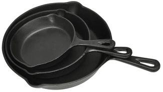 vidaXL 3-tlg. Steakpfannen Set Gusseisen 50122