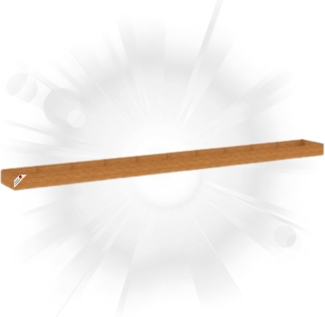DELUKE® Hochbeet aus Cortenstahl AKSEL unten offen Hochbeet Metall Pflanzenbeet Metall Gartenbeet Blumenbeet Beet hoch Frühbeet für Garten Gemüsebeet, 960x100x36cm
