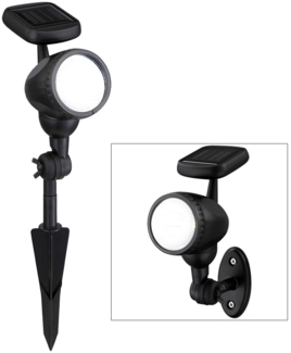 LED Steckleuchte, IP44, beweglich, Erdspieß, H 17cm