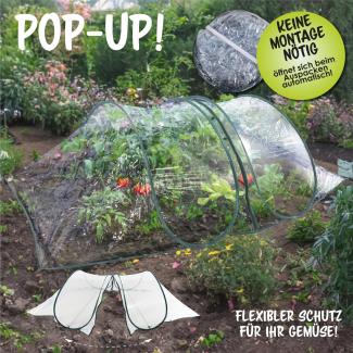 POP-Up Gewächshaus Treibhaus Folien-Frühbeet Reisverschlusstür PVC-Hülle Schutz