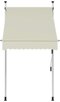 vidaXL Einziehbare Markise Handbetrieben 100 cm Creme 145833
