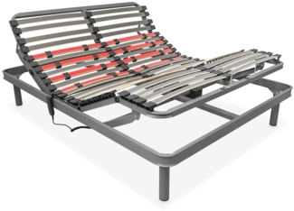 Homey Flexipro Elektrobett mit 5 Ebenen und verstärkter Struktur, ergonomisch, zuverlässig und leise, Deutscher Motor, 135x190 cm