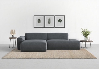 TRENDMANUFAKTUR Ecksofa Braga, mit hochwertigem Kaltschaum, L-Form, in Cord erhältlich, modernes Sofa, Couch mit hohem Sitzkomfort, 275/72/160 cm (B/H/T)