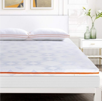 BedStory, Topper Matratzentopper 90/140/160x200cm H3 Gelschaum Topper für Boxspringbett, 7.6 cm hoch, H3 Memory Foam Topper für Boxspringbett, mit Abnehmbarem, Weich Bezug