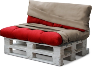 Aspero Kissenbezug Wasserdichte Palettenkissenbezüge 2-teilig, 2-teilige Palettenkissen Bezüge