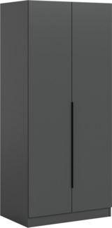 Home affaire Kleiderschrank Skarde Schlafzimmerschrank, Garderobe, Schrank, Bestseller (Otto Bestseller Garderobe Schlafzimmerschrank) Breite: 80 cm, anthrazit, Kleiderstange