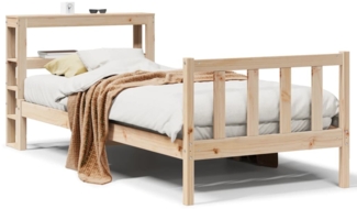 vidaXL Massivholzbett ohne Matratze 100x200 cm Kiefernholz 3305757