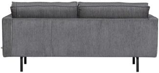 Sofa Rodeo 2,5 Sitzer aus Stoff, Schwarz/Grau