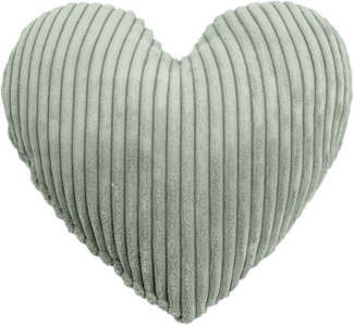 Kissen SHARA HERZ salbei (DH 32x8 cm)