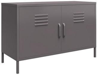 loft24 Sideboard Bradford, Spint Schrank aus Metalll mit 2 Türen