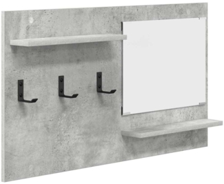 vidaXL Wandmontierter Kleiderständer Betongrau 90 x 10 x 50 cm 874518