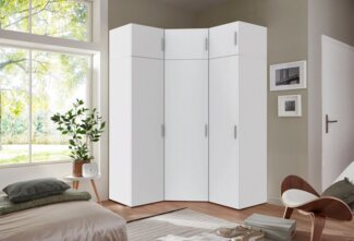 Wimex Schranksystem Münster (Spar-Set, 6tlg: Eckschrank+ 2 Schränke 50cm breit+ 3 Aufsatzmodule) Mehrzweckschrank