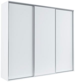 MOEBLO Kleiderschrank BORA 254 (Schwebetürenschrank 3-türig Schrank Kleiderschrank, Garderobe Schiebtüren Schlafzimmer Wohnzimmerschrank, mit/ohne Spiegel) - (BxHxT): 254x244x62 cm