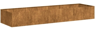 vidaXL Pflanzkübel Rostig 280x80x40 cm Wetterfester Stahl 860765