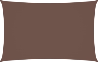 vidaXL Sonnensegel Oxford-Gewebe Rechteckig 2,5x5 m Braun 135814