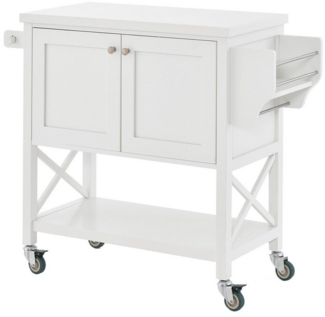 COSTWAY Küchenwagen, mit Handtuchhalter & Gewürzregal, 100x38x87cm rollbar
