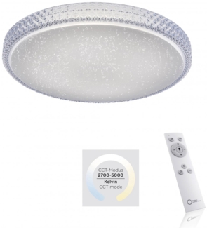 JUST LIGHT 14373-00 FRIDA LED Deckenleuchte 60cm transparent Sternenhimmeloptik