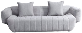 HOME DELUXE Komfort Sofa NORANA Grau - 234 x 103 x 80 cm