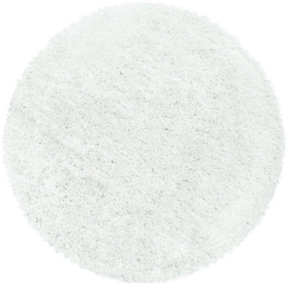 Teppium Teppich Unicolor - Einfarbig, Rund, Höhe: 30 mm, Teppich Wohnzimmer Einfarbig Shaggy verschidene farben und größen