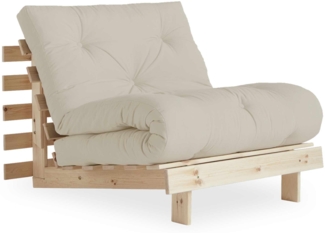 KARUP DESIGN ROOTS Futonsessel Gestell Natur Matratze Beige