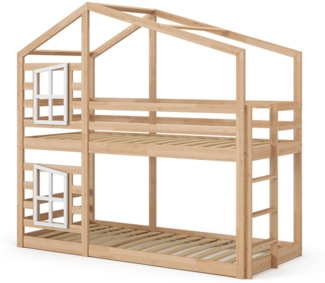 Vitalispa Etagenbett Naturholz 90x200 cm, Maja